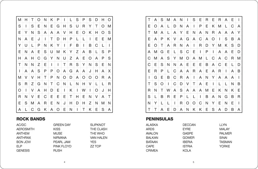 Large Print Word Search Orange