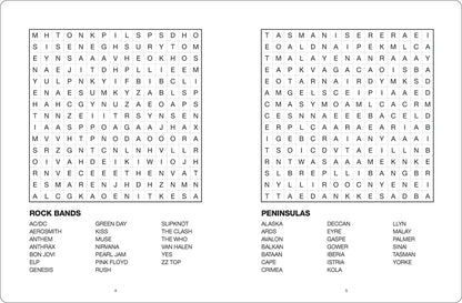 Large Print Word Search Orange