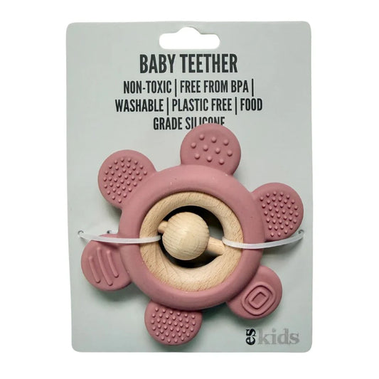 ES Kids - Teether Silicone Flower Rattle