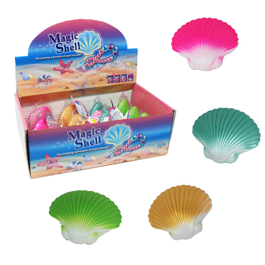Pink Poppy - Hatch Clam Shell with Surprise Pearl Bracelet