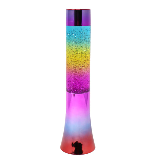 Pink Poppy - Magic Glow Rainbow Glitter Lamp 13"