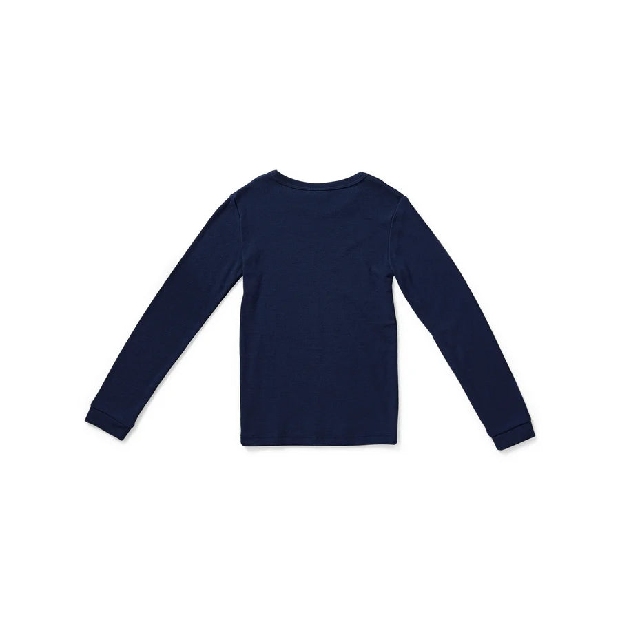Marquise - Kids Thermal Long Sleeve Top - Navy
