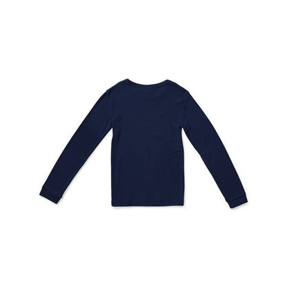 Marquise - Kids Thermal Long Sleeve Top - Navy
