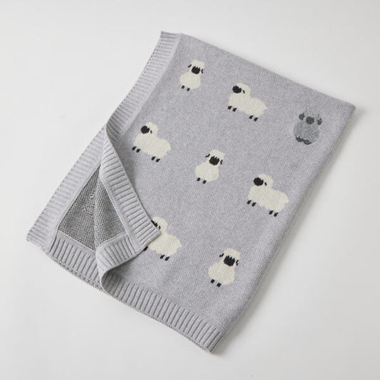 Jiggle & Giggle - Little Meadows Knitted Baby Blanket
