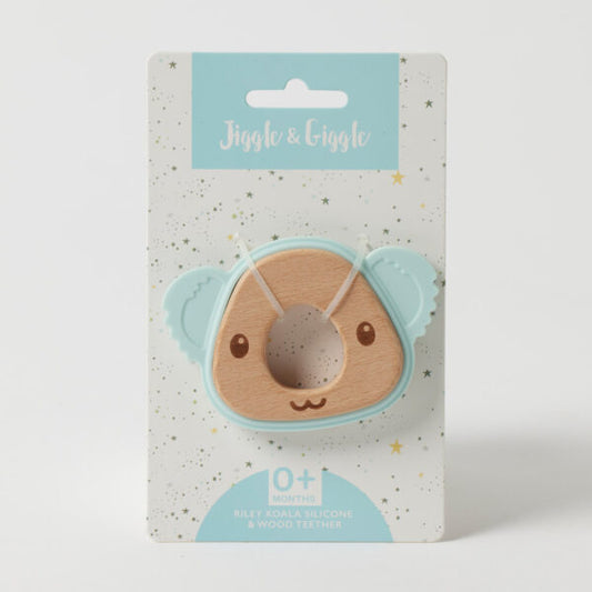 Jiggle & Giggle Riley Koala Silicone Teether - Blue/Peach