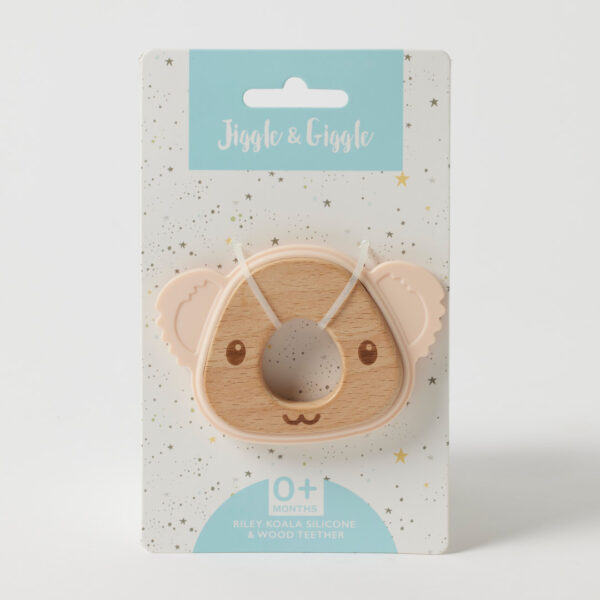 Jiggle & Giggle Riley Koala Silicone Teether - Blue/Peach