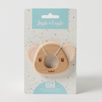 Jiggle & Giggle Riley Koala Silicone Teether - Blue/Peach