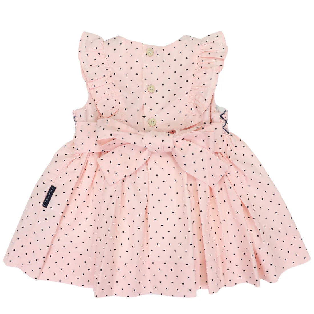 Korango - Smocked Poplin Spot Party Dress