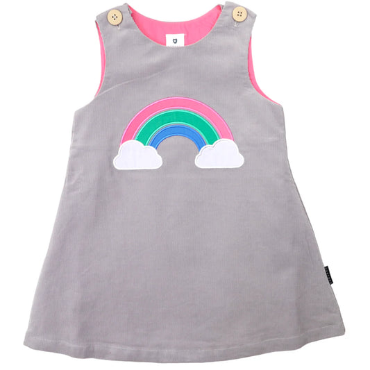 Korango - Rainbow Cord Dress - Microchip Grey