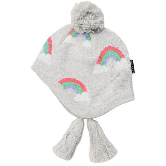 Korango - Rainbow Knit Beanie - Microchip Grey