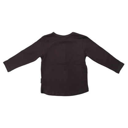 Korango - Classic Long Sleeve Henley Tee - Charcoal