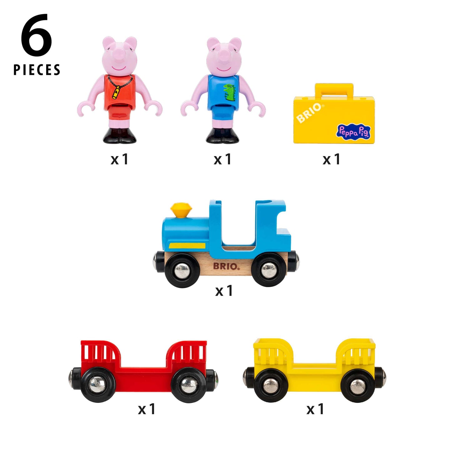 BRIO - Peppa Pig Train 6 pieces