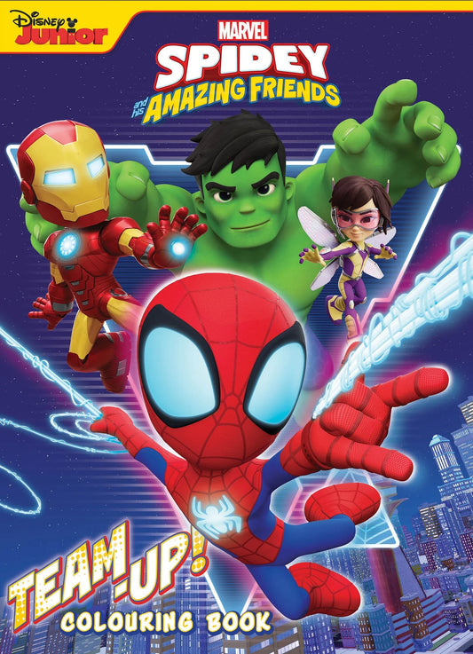 Spidey and His Amazing Friends Colouring Book - Glow Webs Glow