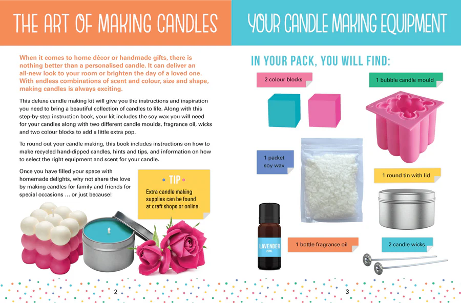 Made By Me - Deluxe Book & kit - Candle Making