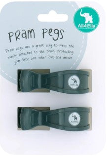 All4Ella - Pram Pegs - 2pk Assorted