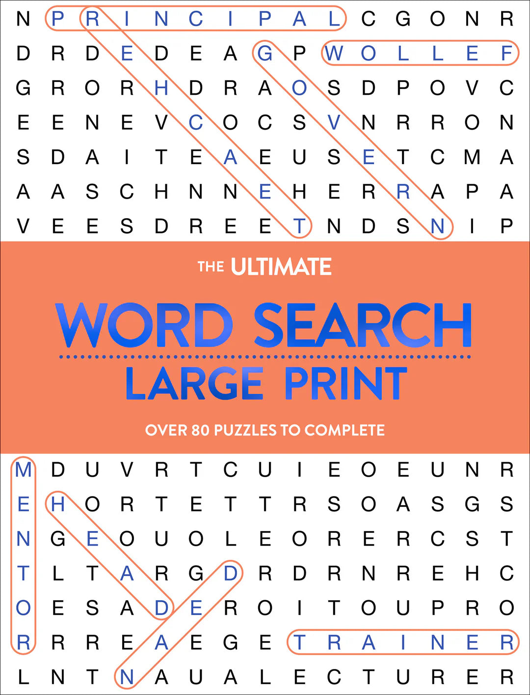 Large Print Word Search Orange