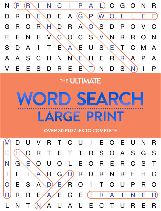 Large Print Word Search Orange