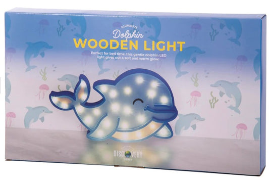 Dolphin Wooden Light