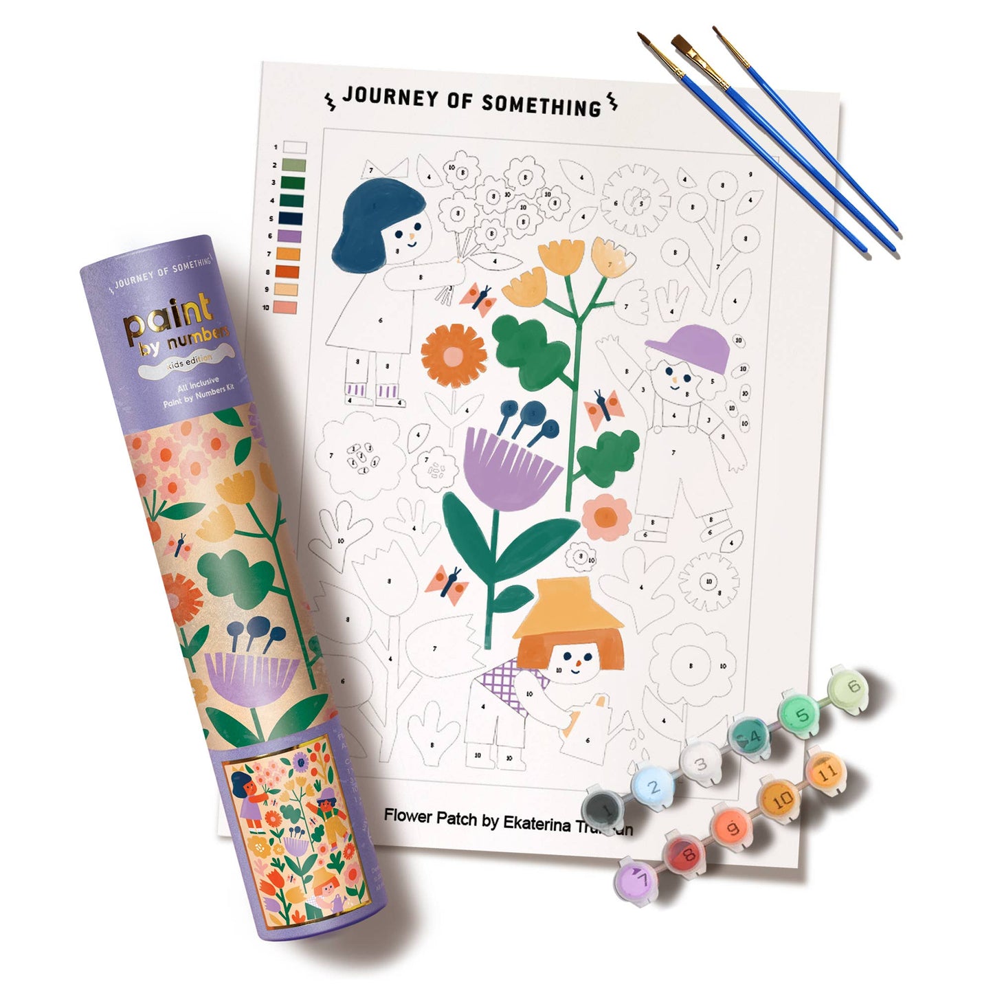 Kids Paint by Numbers - Flower Patch