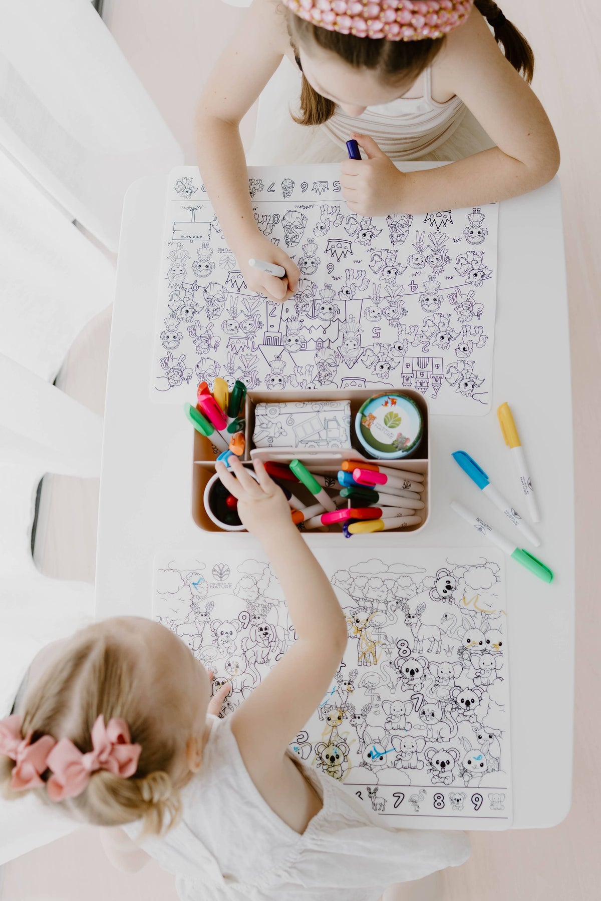 Nourish By Nature - Reusable Colouring Mat - Cars and Truck Seek & Spot - A3 Silicone
