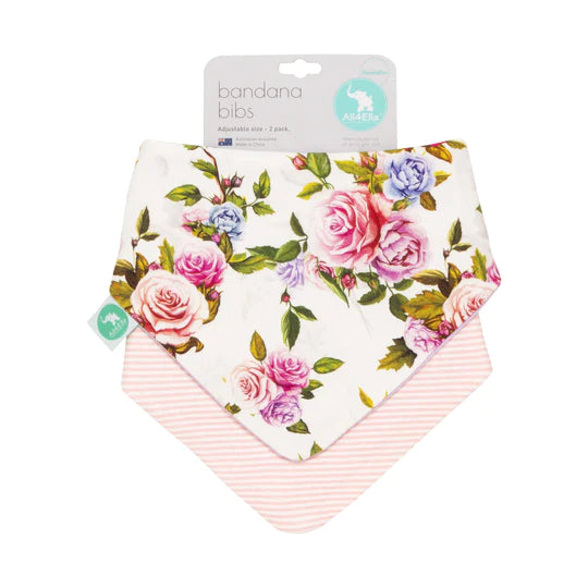 All4Ella - Bandana Bib - 2pk - Assorted