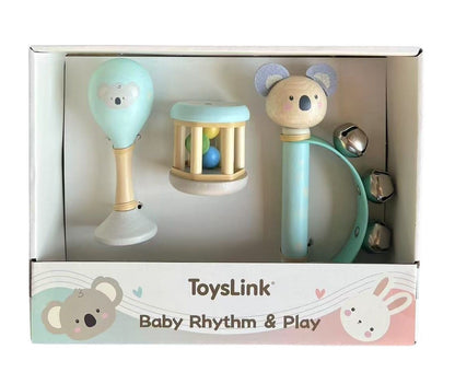 Toyslink - Wooden Baby Musical Set-Koala