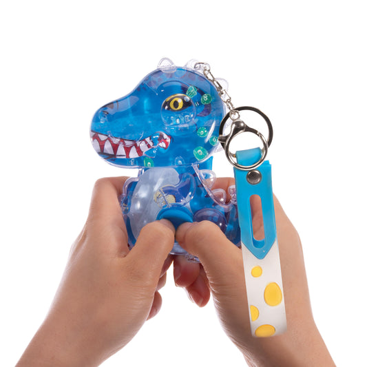 Water Filled Game Keychain T-Rex