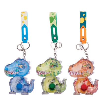 Water Filled Game Keychain T-Rex