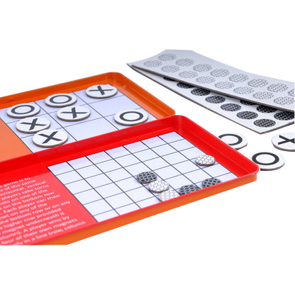 The Purple Cow Magnetic Travel Games -Tic Tac Toe + 4 in a Row