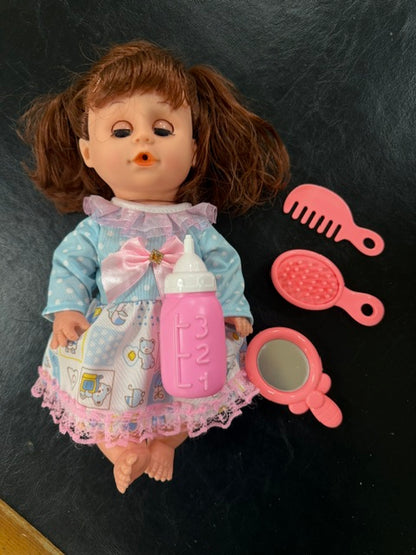 14 Inch Silicone Doll with Accessories
