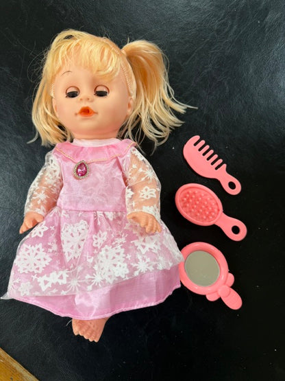 14 Inch Silicone Doll with Accessories
