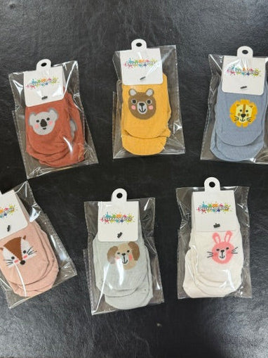 Animal Grip Socks 2pk