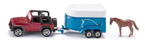 Siku - Jeep with Horse Trailer 1651
