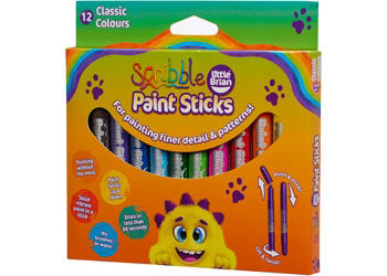 Little Brian Paint Sticks - Scribble Paint Sticks 12pk