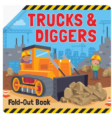 Trucks & Diggers -Giant Fold Out Book