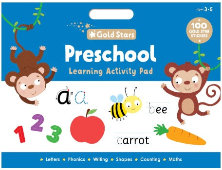 Gold Stars Learning Activity Pad - Preschool