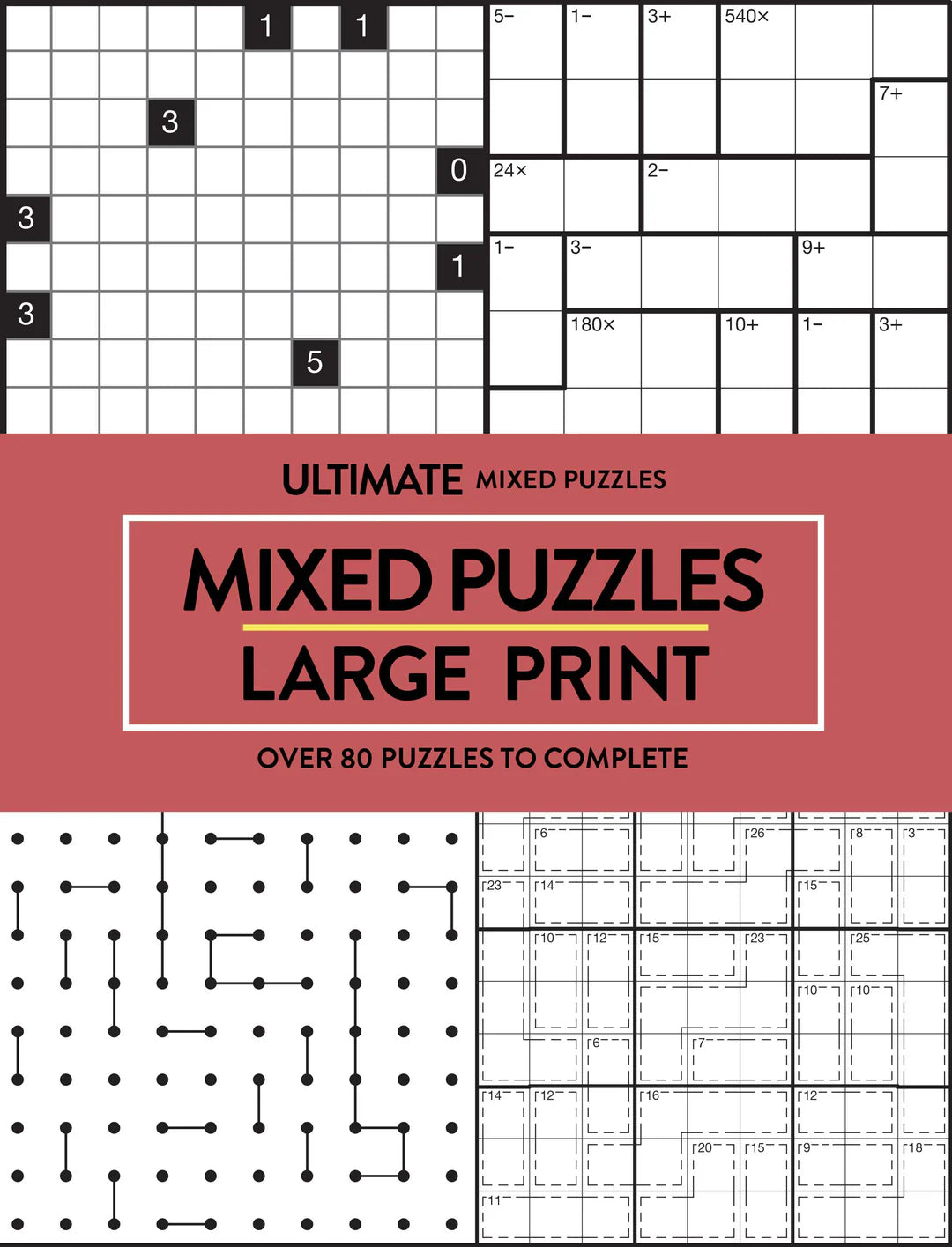 Large Print Mixed Puzzles Brown