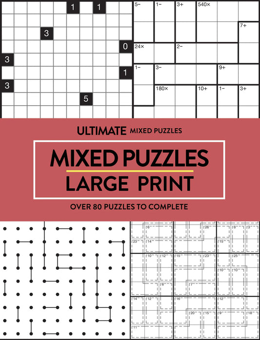 Large Print Mixed Puzzles Brown