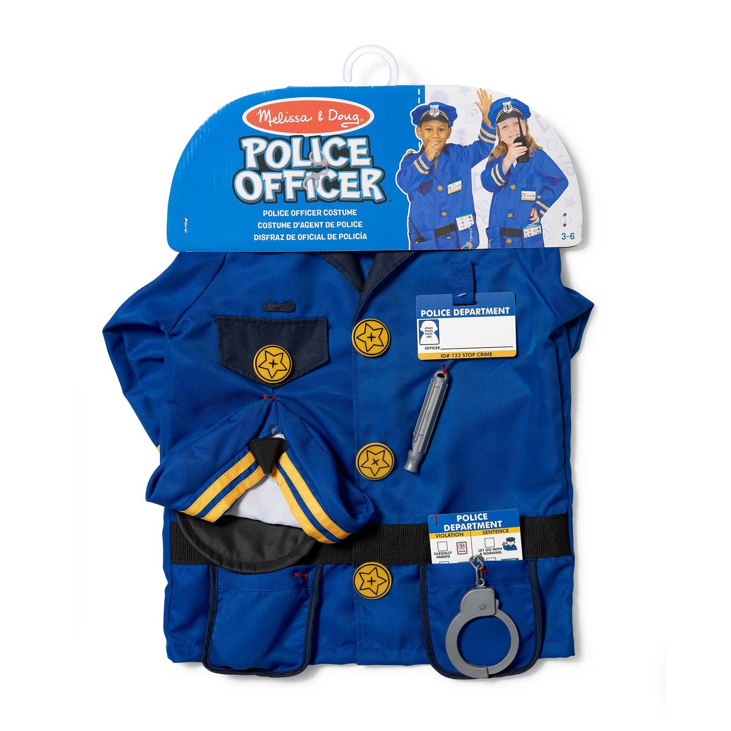 Melissa & Doug - Police Role Play Costume Set - Pack of 3