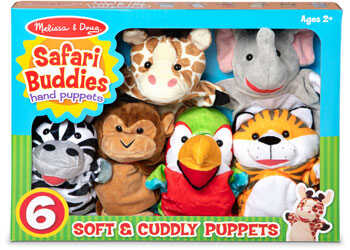 Melissa & Doug - Barn Buddies Hand Puppets 6 Pieces