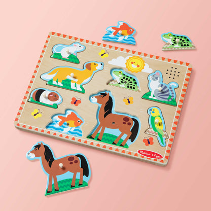Melissa & Doug - Pets Sound Puzzle 8 Pieces