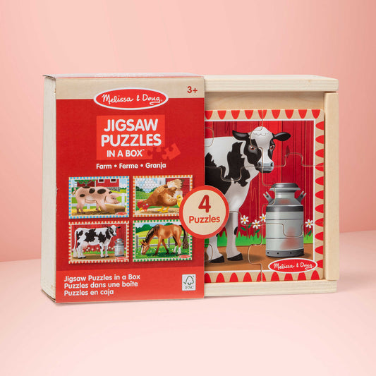 Melissa & Doug - Farm Puzzles In A Box