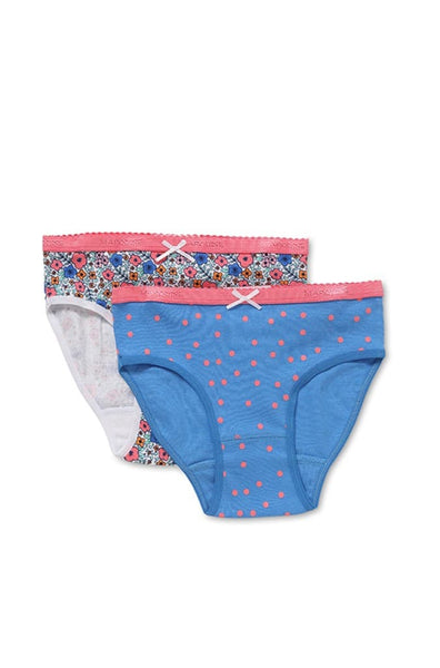 Marquise- Girls 2Pk Underwear Ditsy Floral