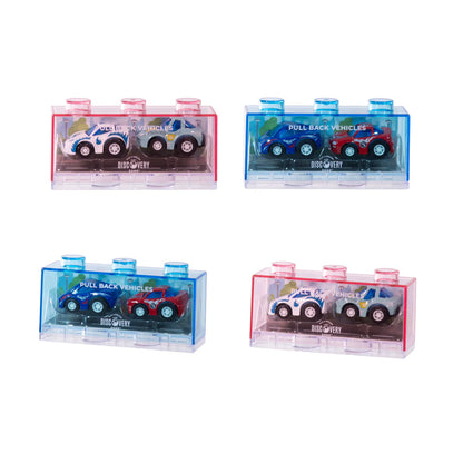 Discovery Zone Pull Back Vehicles - Mini Twin Pack