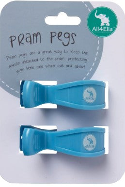All4Ella - Pram Pegs - 2pk Assorted