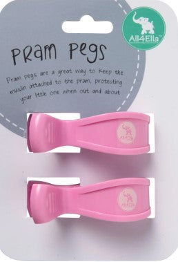 All4Ella - Pram Pegs - 2pk Assorted