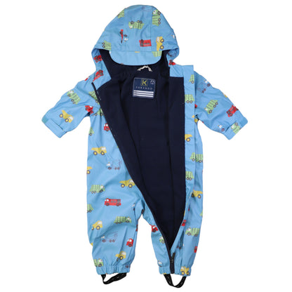 Korango - Trucks Polar Fleece Lined Zip Rain Suit - Airie Blue