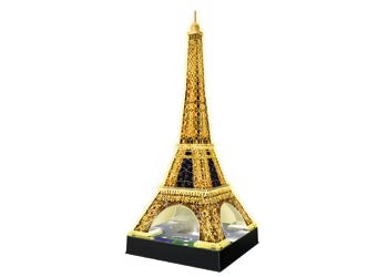 Ravensburger - 3D Puzzle Eiffel Tower by Night 216 Pieces