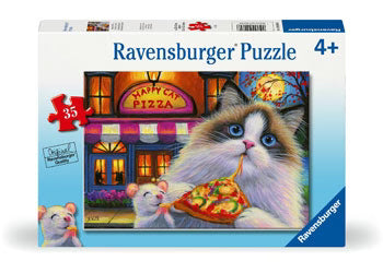 Ravensburger - Happy Cat Pizza 35pc 040606