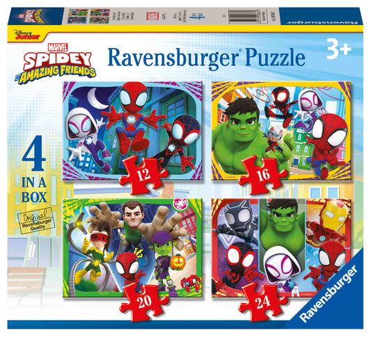 Ravensburger - Spiderman It's Spidey Time! Puzzle 12/16/20/24 Pieces